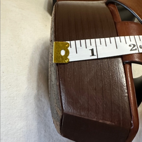 Saint Laurent Brown Studded Farrah Platform Sandals 40 - Picture 10 of 12